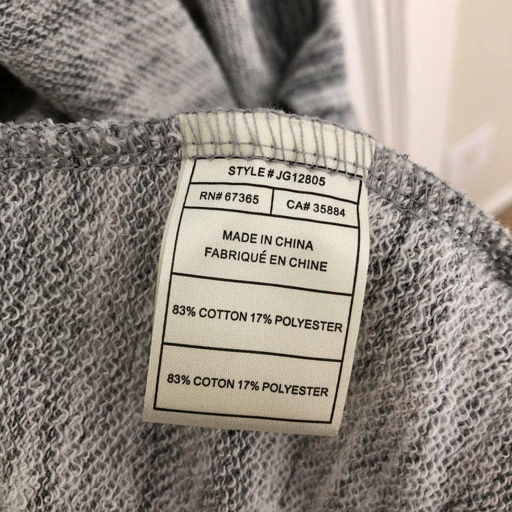 Jack Heathered Gray Drape Cross Back Cardigan Size XS - Picture 5 of 6